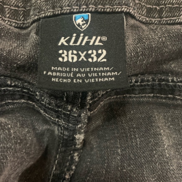 Men’s Black Distressed KUHL RYDR Jeans Size 36/32 - Picture 3 of 5